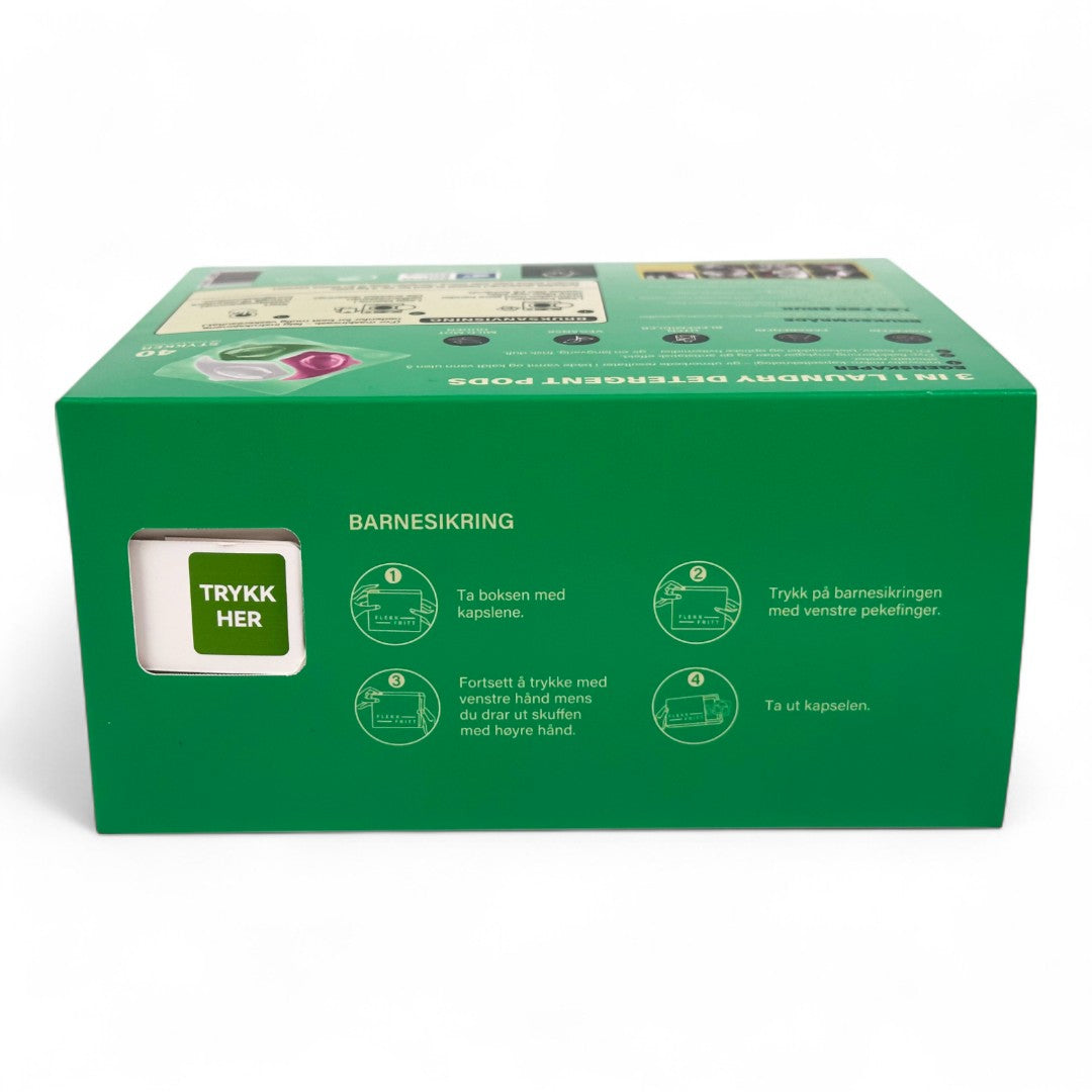 Flekkfritt 3 in 1 Laundry Detergent Pods Triflora 50stk