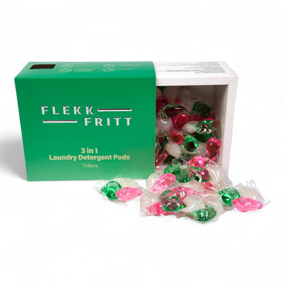 Flekkfritt 3 in 1 Laundry Detergent Pods Triflora 50stk