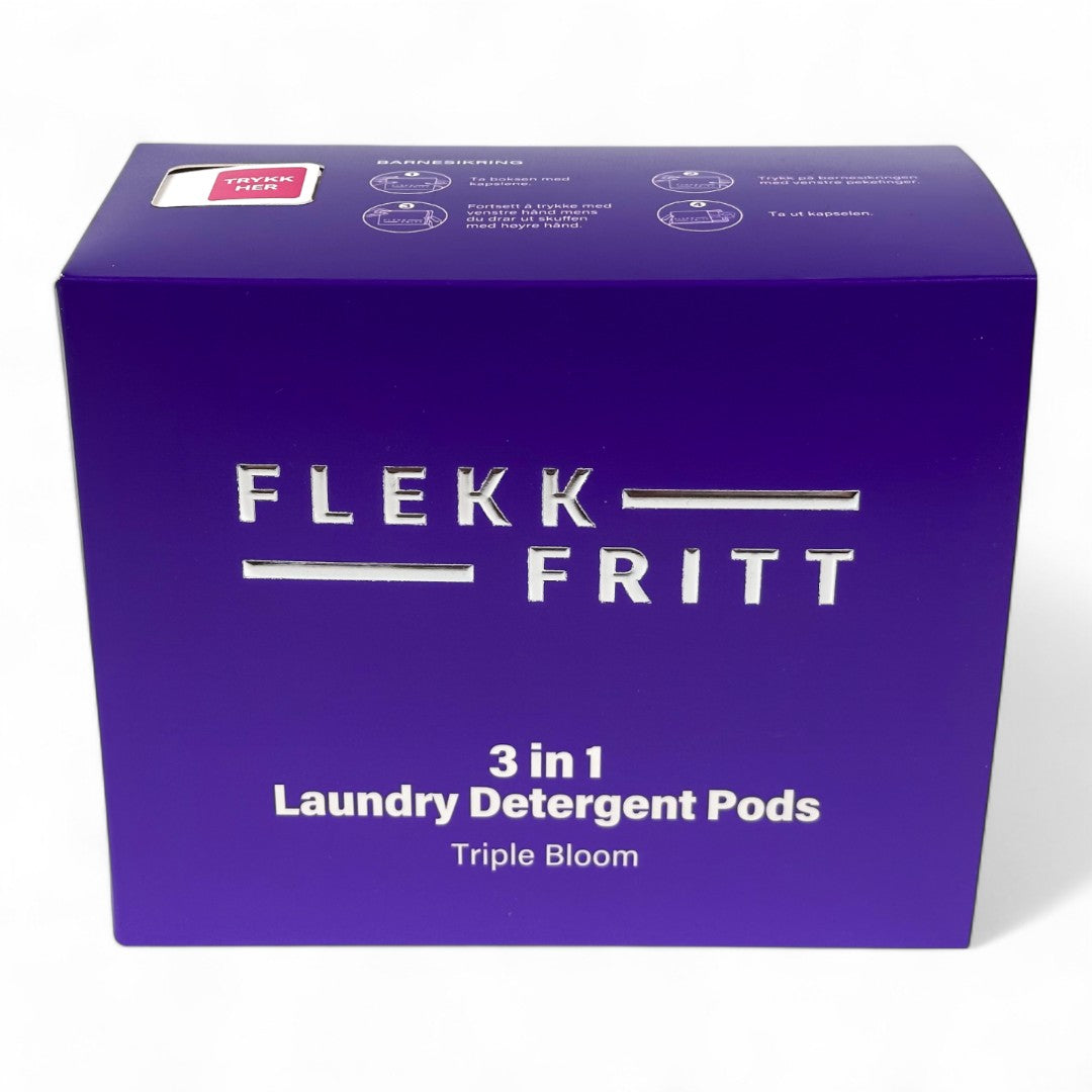 Flekkfritt 3 in 1 Laundry Detergent Pods Triple Bloom 50stk