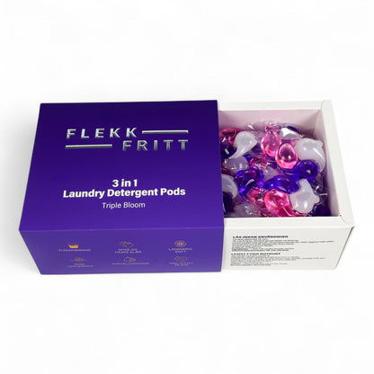 Flekkfritt 3 in 1 Laundry Detergent Pods Triple Bloom 50stk