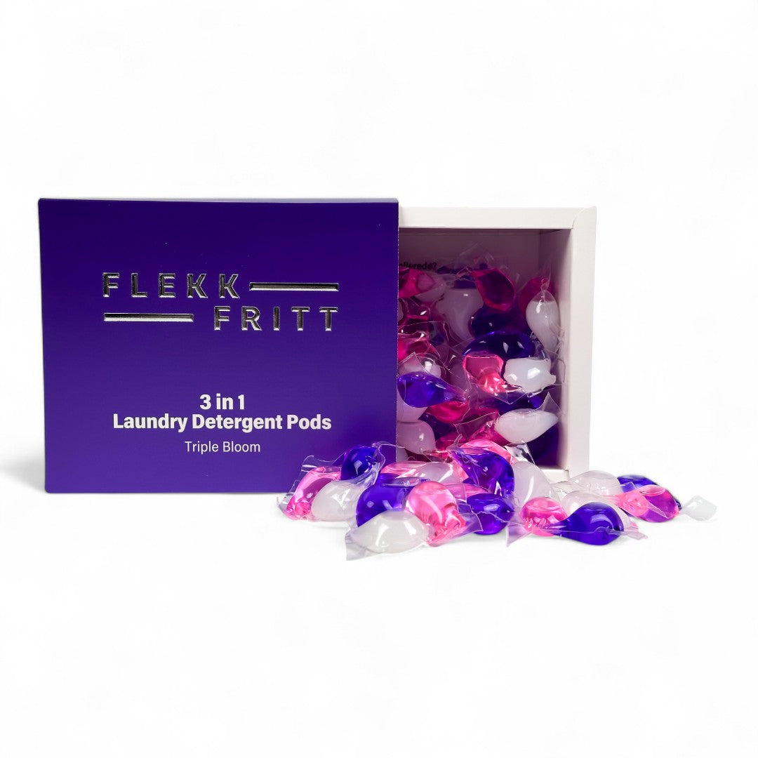 Flekkfritt 3 in 1 Laundry Detergent Pods Triple Bloom 50stk