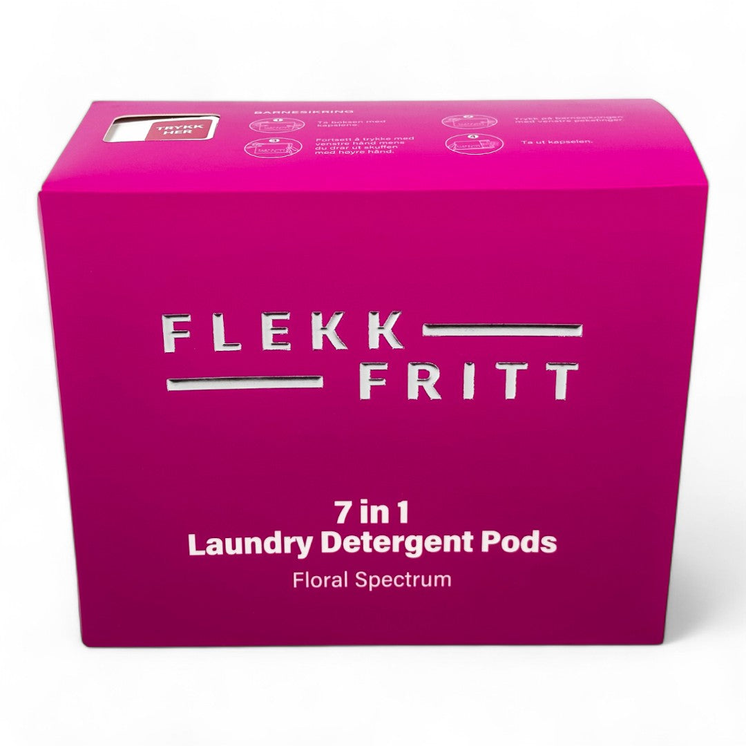 Flekkfritt 7 in 1 Laundry Detergent Pods Floral Spectrum 50stk