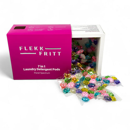 Flekkfritt 7 in 1 Laundry Detergent Pods Floral Spectrum 50stk