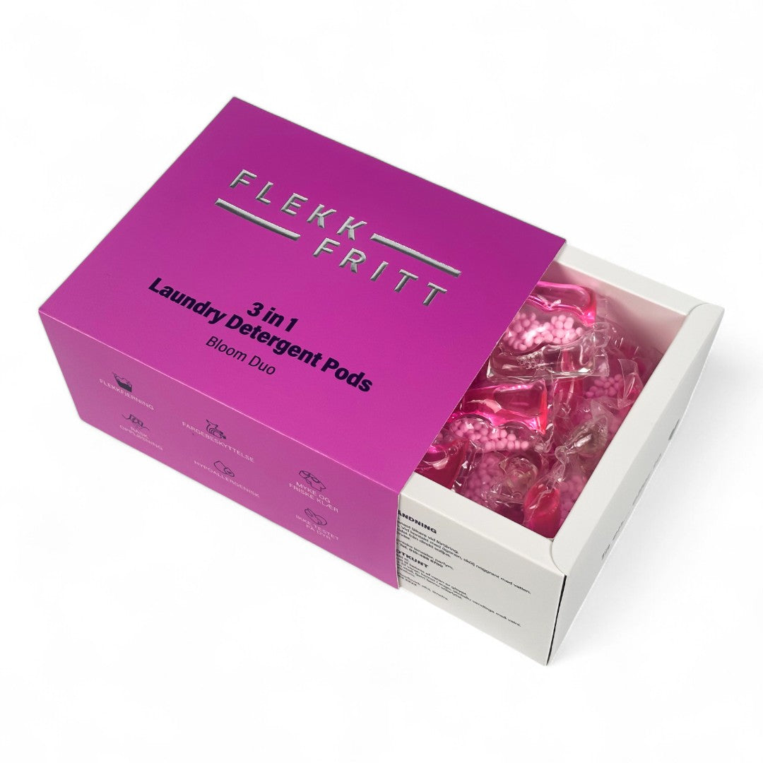 Flekkfritt 3 in 1 Laundry Detergent Pods Bloom Duo 50stk