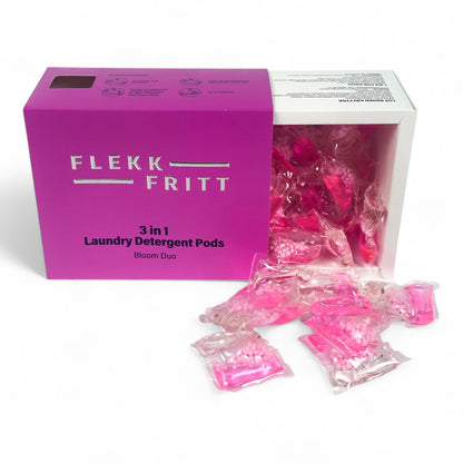 Flekkfritt 3 in 1 Laundry Detergent Pods Bloom Duo 50stk