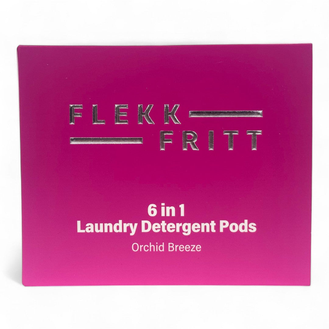 Flekkfritt 6 in 1 Laundry Detergent Pods Orchid Breeze 50stk