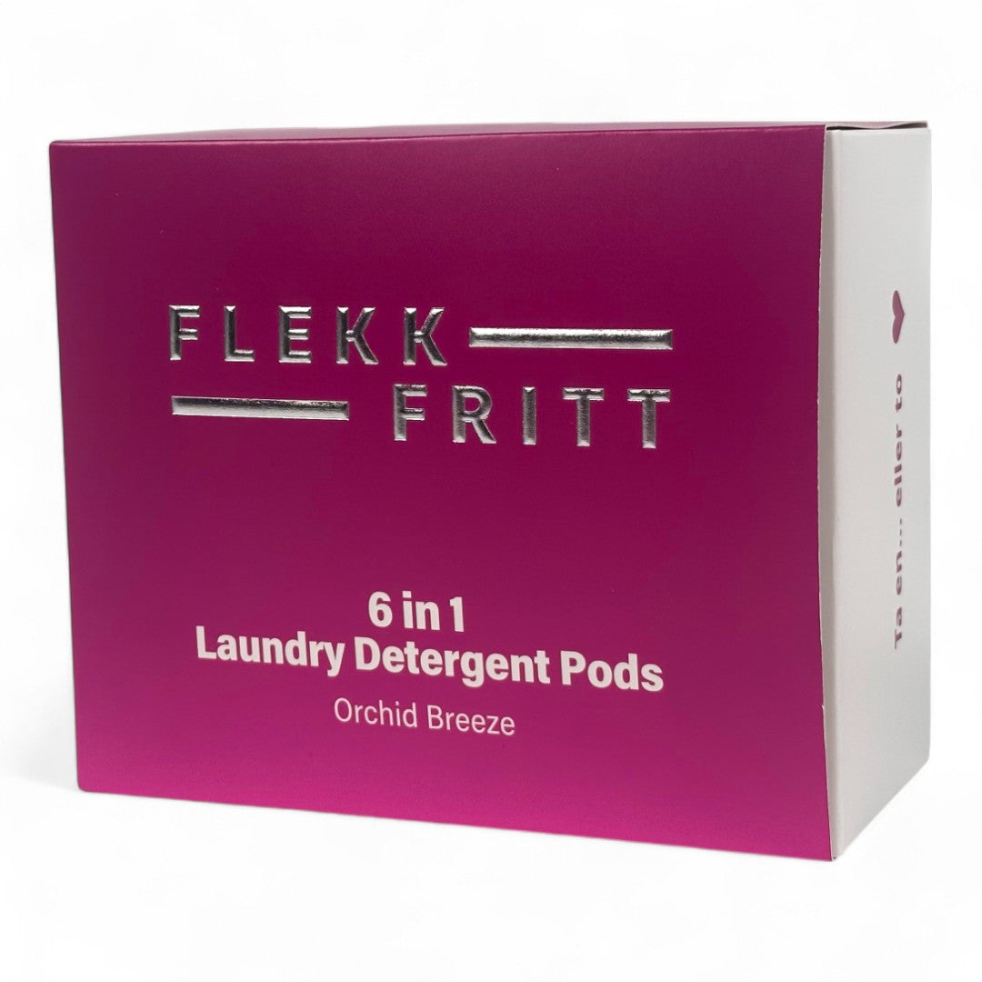 Flekkfritt 6 in 1 Laundry Detergent Pods Orchid Breeze 50stk