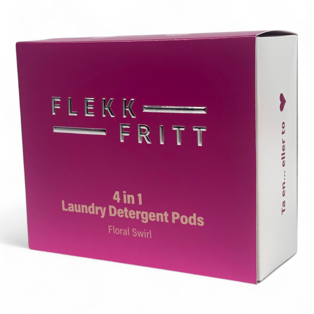Flekkfritt 4 in 1 Laundry Detergent Pods Floral Swirl 50stk