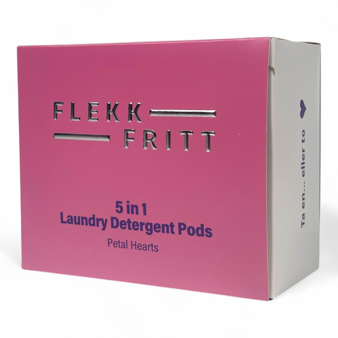 Flekkfritt 5 in 1 Laundry Detergent Pods Petal Hearts 50stk