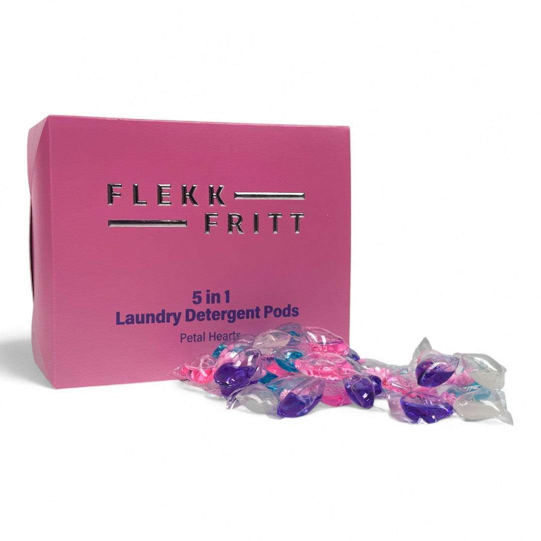Flekkfritt 5 in 1 Laundry Detergent Pods Petal Hearts 50stk