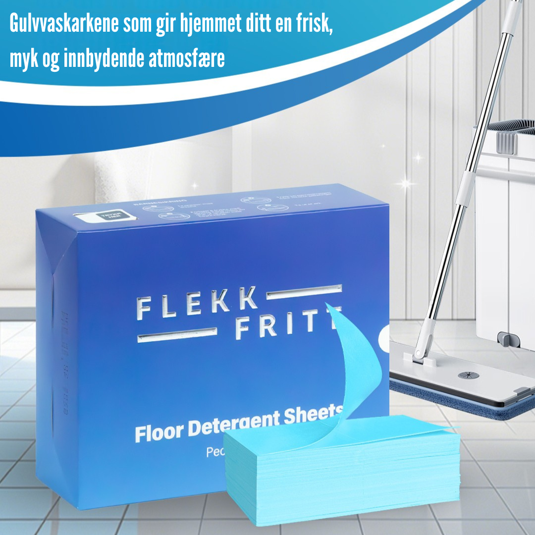 Flekkfritt Floor Detergent Sheets Peony Fresh 50 ark 100 vask