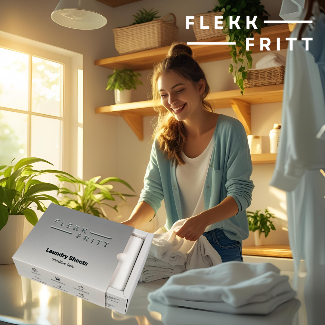 Flekkfritt Laundry Detergent Sheets Sensitive Care 50ark <100vask