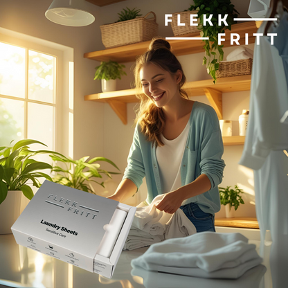 Flekkfritt Laundry Detergent Sheets Sensitive Care 50ark <100vask