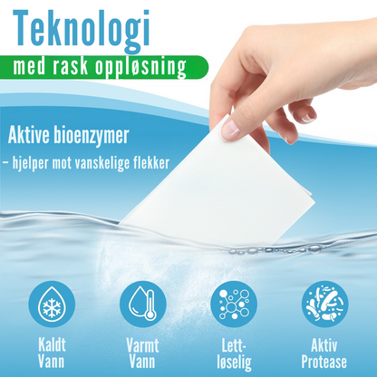 Flekkfritt Laundry Detergent Sheets Aqua Breeze 50ark <100vask