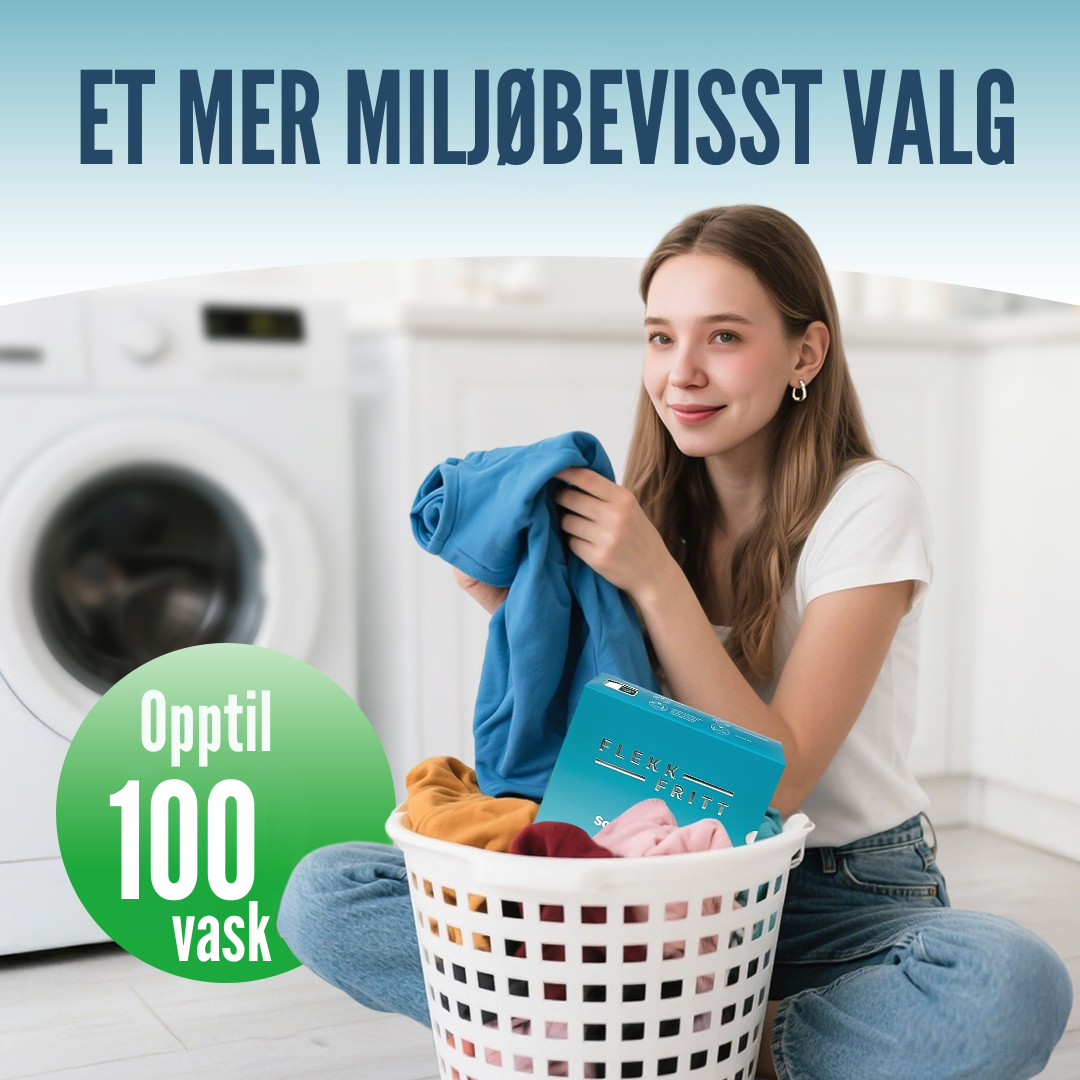 Flekkfritt Fabric Softener Sheets Aqua Breeze 50stk <100 vask
