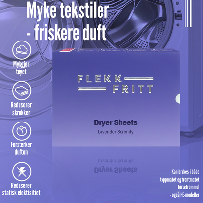 Flekkfritt Dryer Sheets Lavender Serenity 40stk