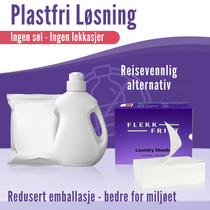 Flekkfritt Laundry Detergent Sheets Lavender Serenity 50ark <100vask