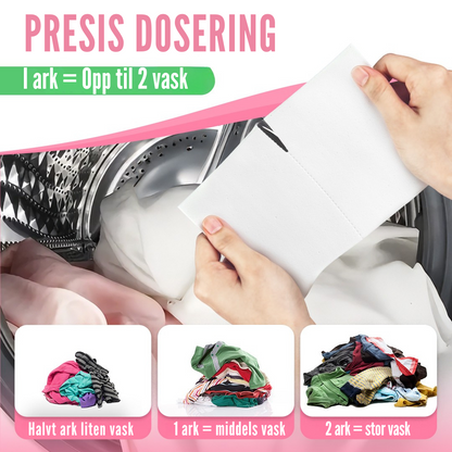 Flekkfritt Laundry Detergent Sheets Blossom Kiss 50ark <100vask