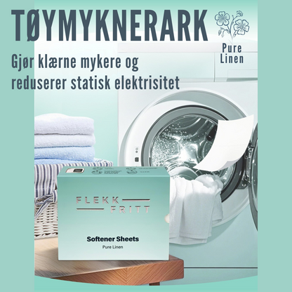 Flekkfritt Fabric Softener Sheets Pure Linen 50stk <100 vask