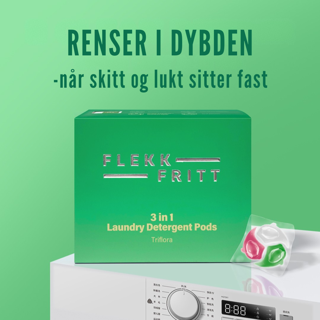 Flekkfritt 3 in 1 Laundry Detergent Pods Triflora 50stk