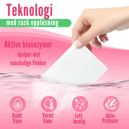 Flekkfritt Laundry Detergent Sheets Blossom Kiss 50ark <100vask