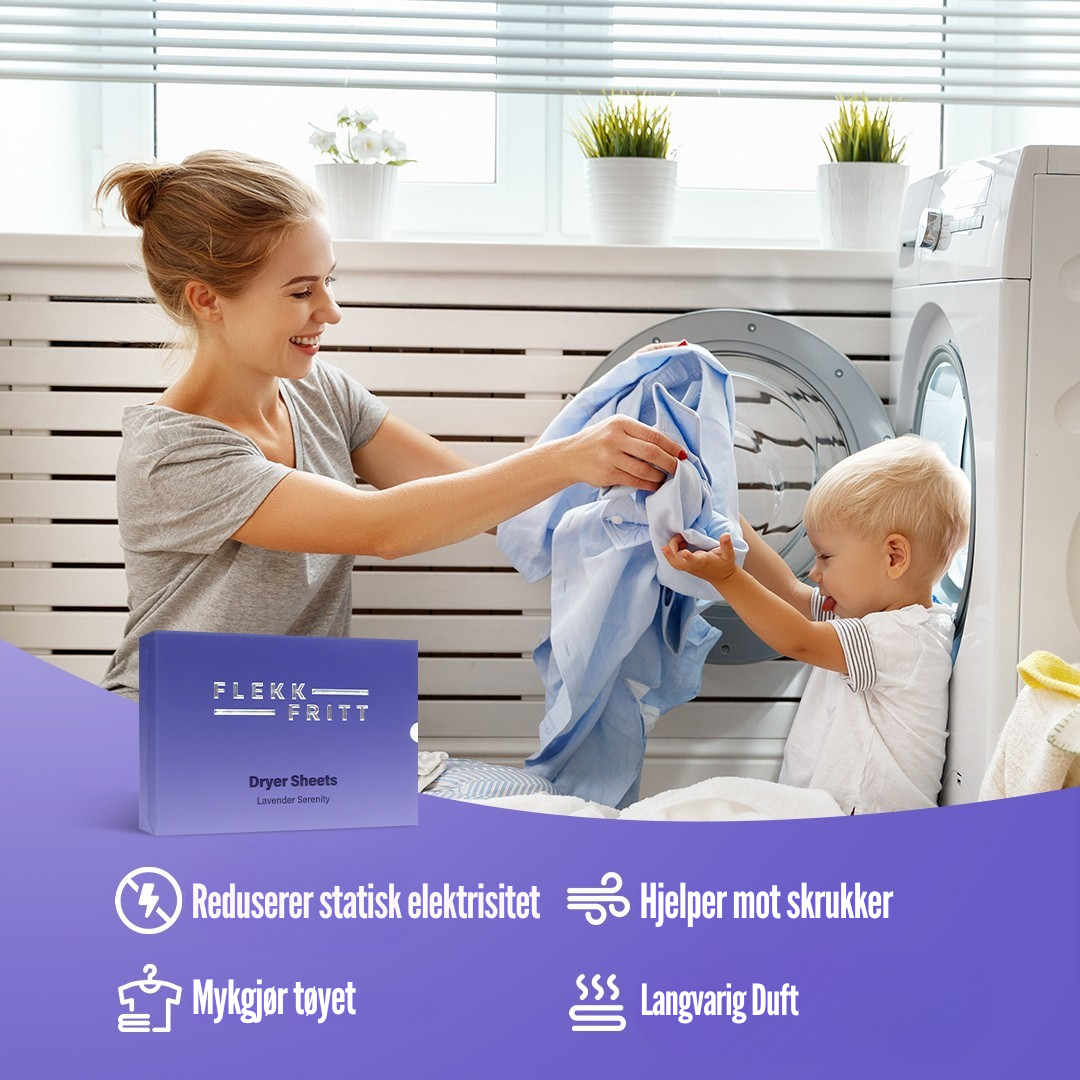 Flekkfritt Dryer Sheets Lavender Serenity 40stk