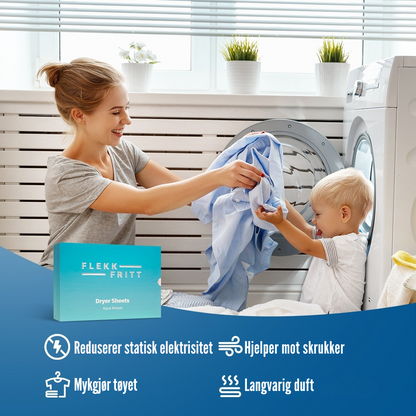 Flekkfritt Dryer Sheets Aqua Breeze 40stk