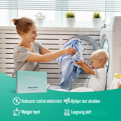 Flekkfritt Dryer Sheets Pure Linen 40stk