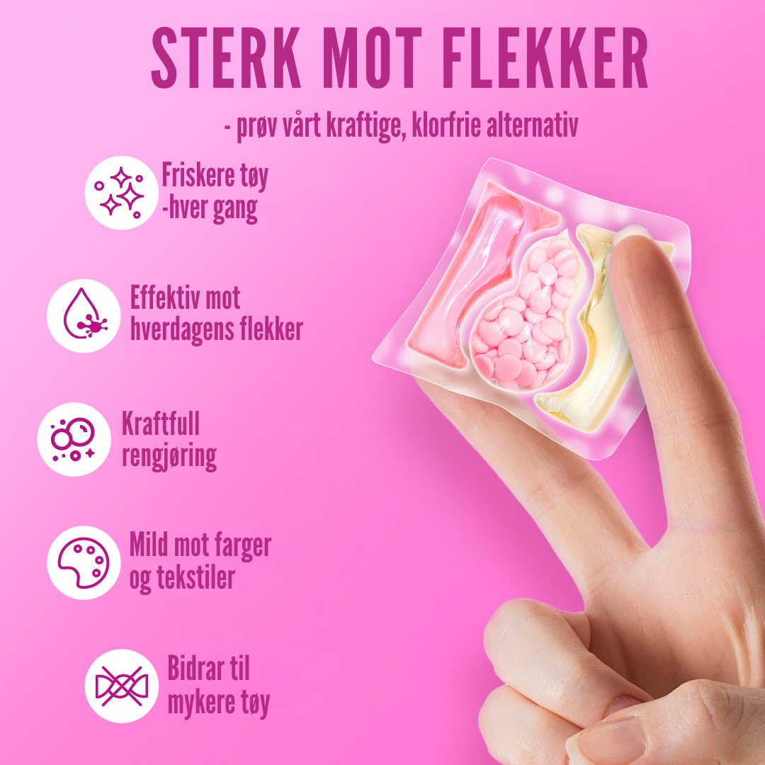 Flekkfritt 3 in 1 Laundry Detergent Pods Bloom Duo 50stk