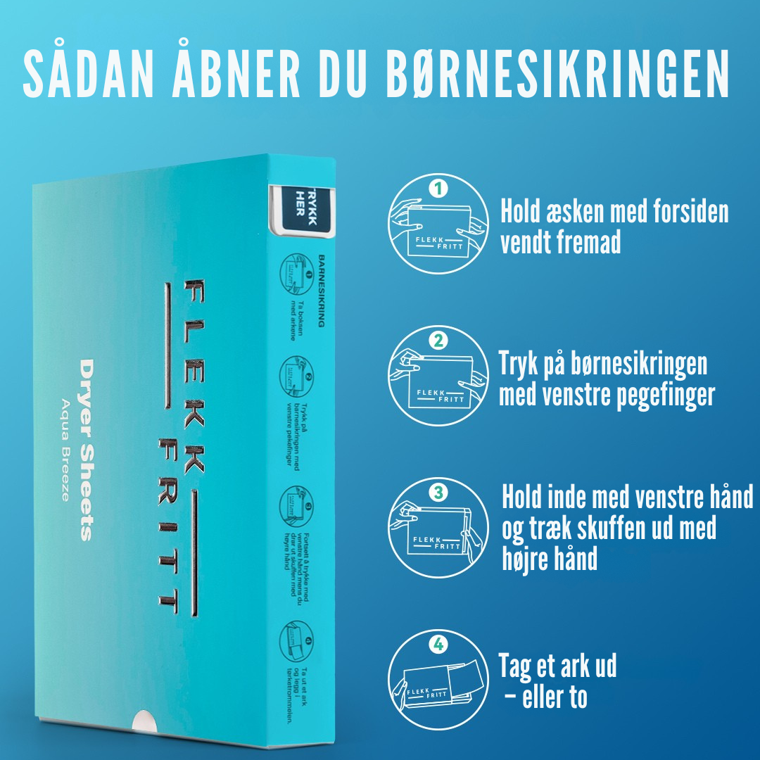 Én ark pr. tørreomgang – enkel løsning