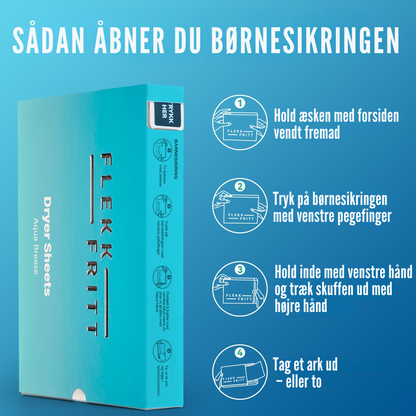 Én ark pr. tørreomgang – enkel løsning