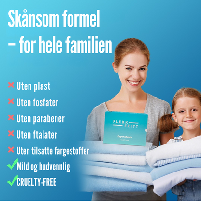 Flekkfritt Dryer Sheets Aqua Breeze 40stk