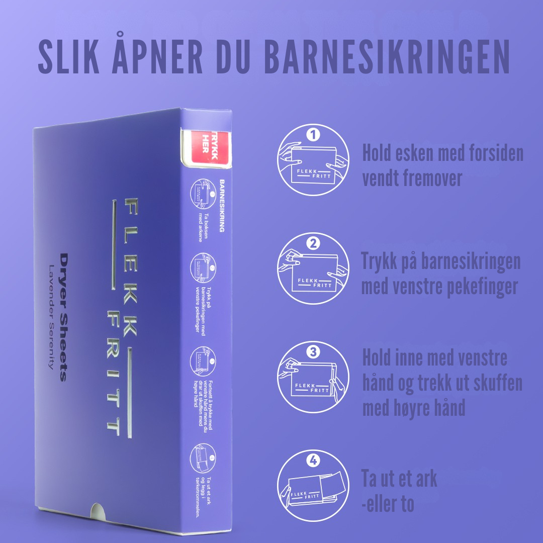 Flekkfritt Dryer Sheets Lavender Serenity 40stk