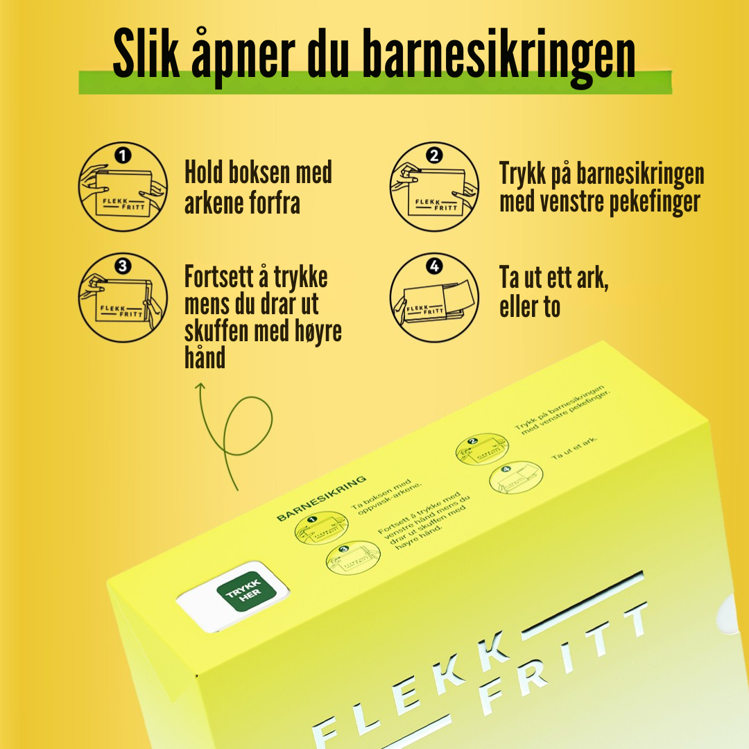 Flekkfritt Dishwasher Sheets Citrus Spark 50stk