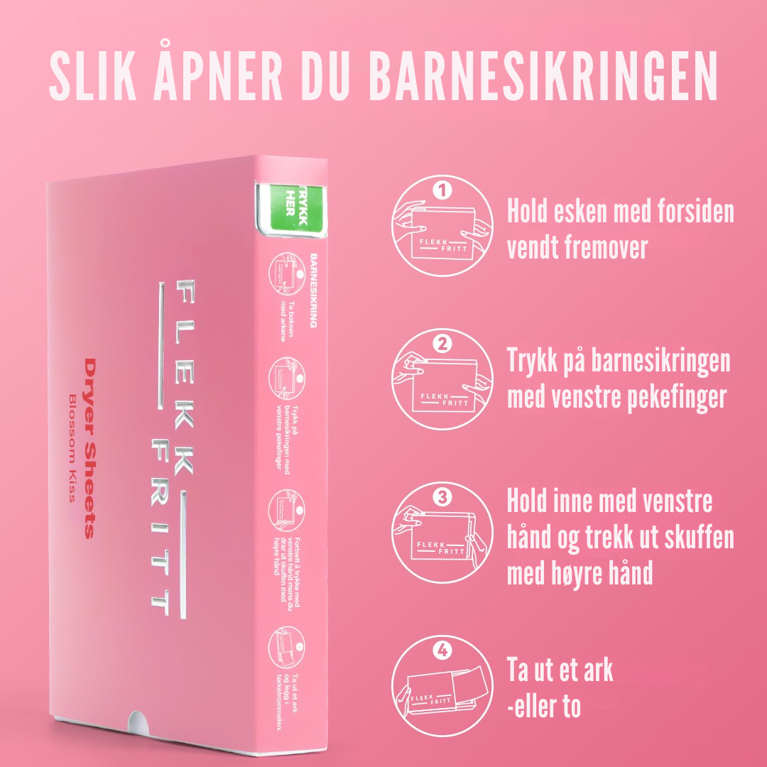 Flekkfritt Dryer Sheets Blossom Kiss 40stk