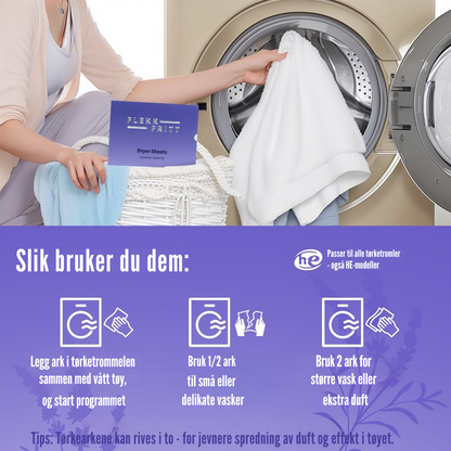 Flekkfritt Dryer Sheets Lavender Serenity 40stk