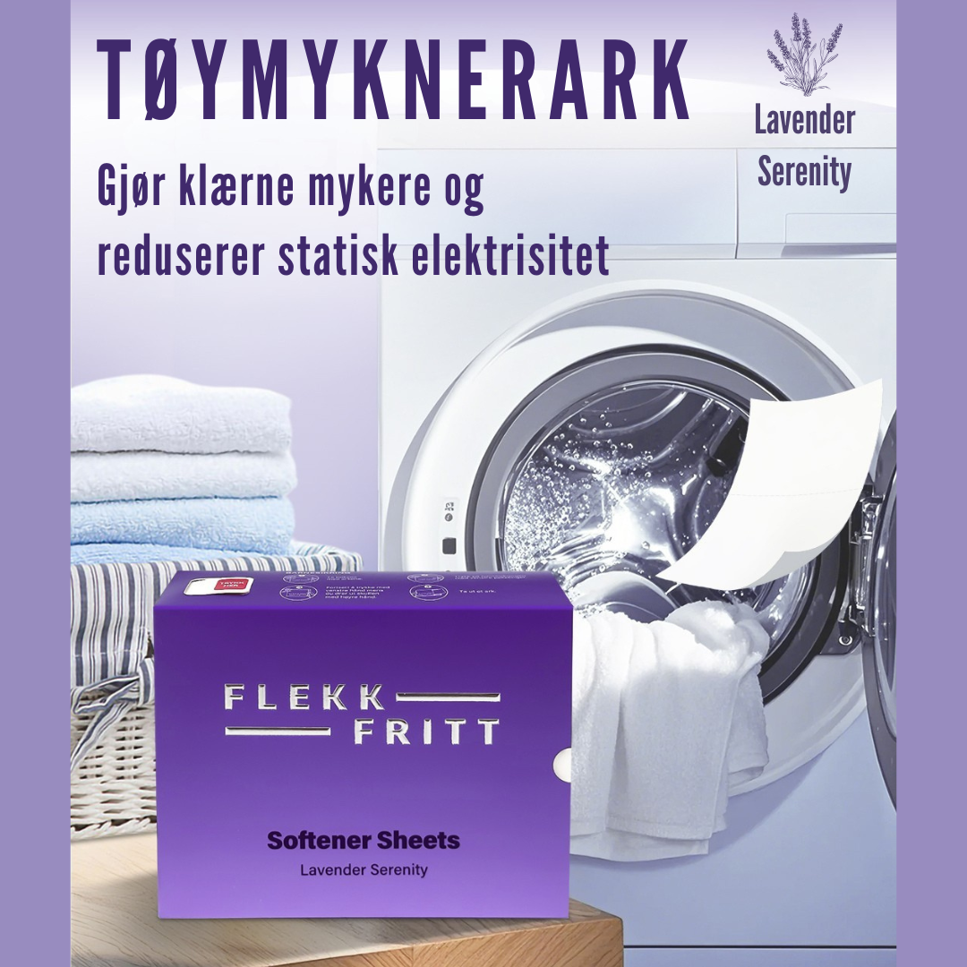 Flekkfritt Fabric Softener Sheets Lavender Serenity 50stk <100 vask