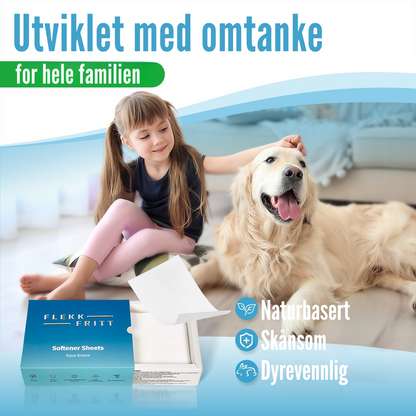 Flekkfritt Laundry Detergent Sheets Aqua Breeze 50ark <100vask