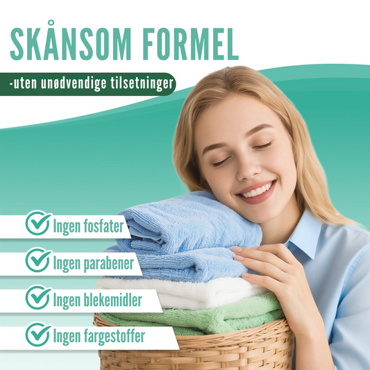 Flekkfritt Laundry Detergent Sheets Pure Linen 50ark <100vask